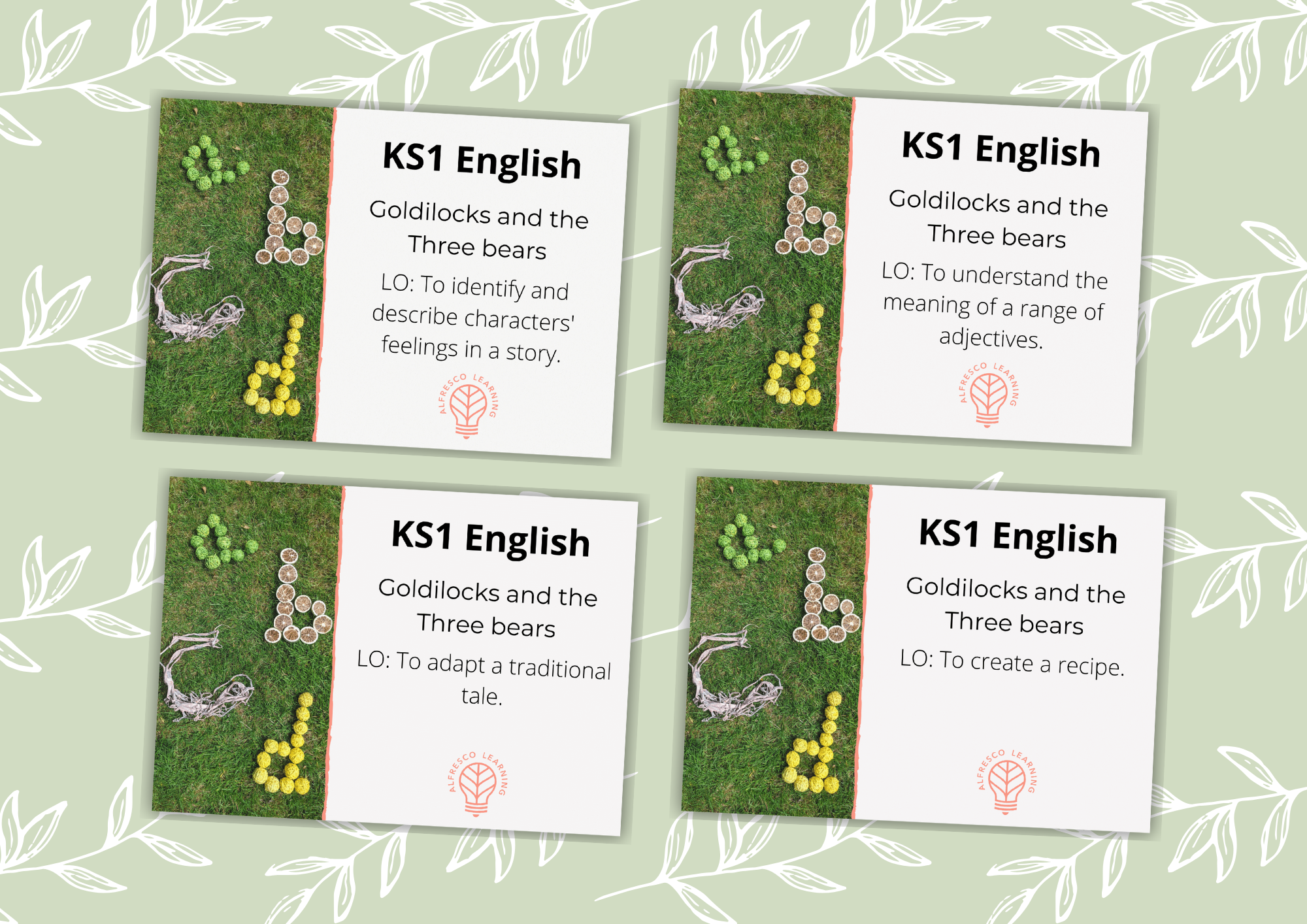 4 outdoor lesson plans for teaching goldilocks in english