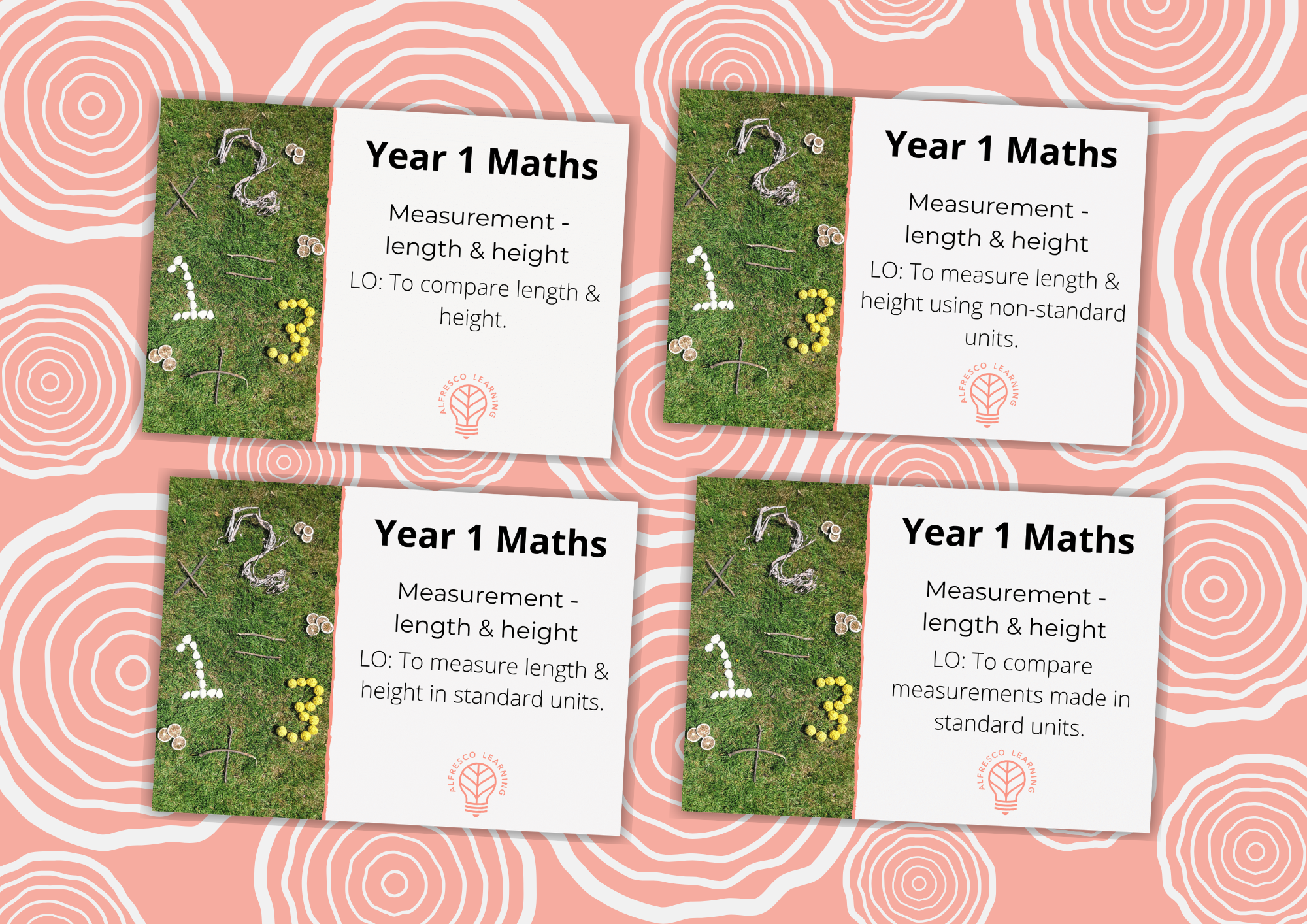 4 outdoor lessons for Year 1 measurement