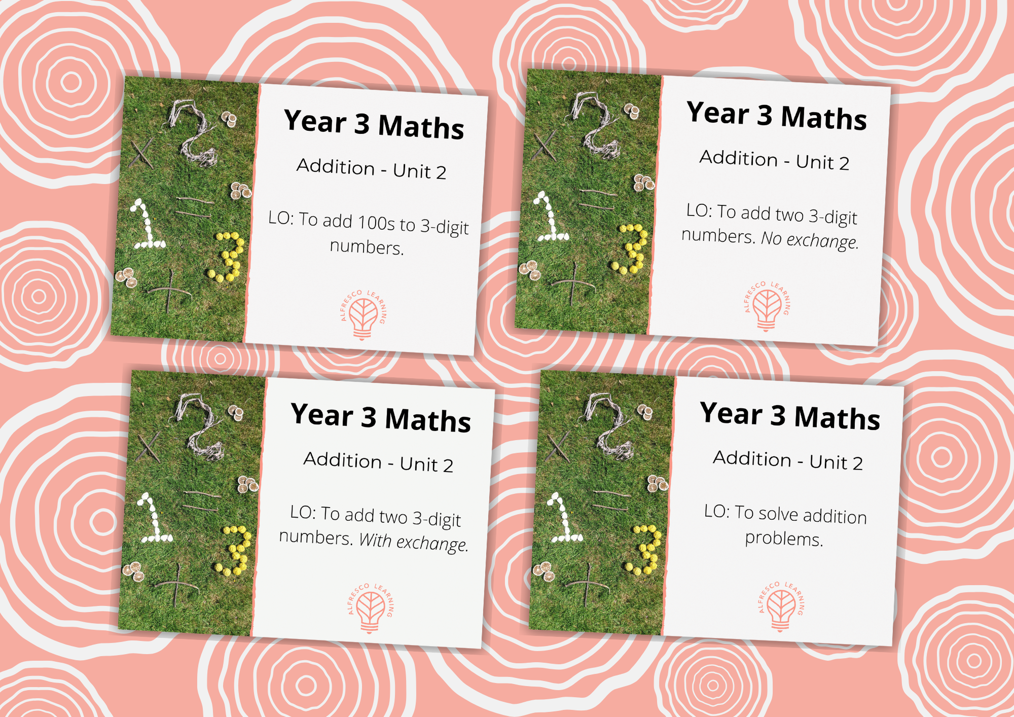 4 outdoor lesson plans for teaching addition to Year 3