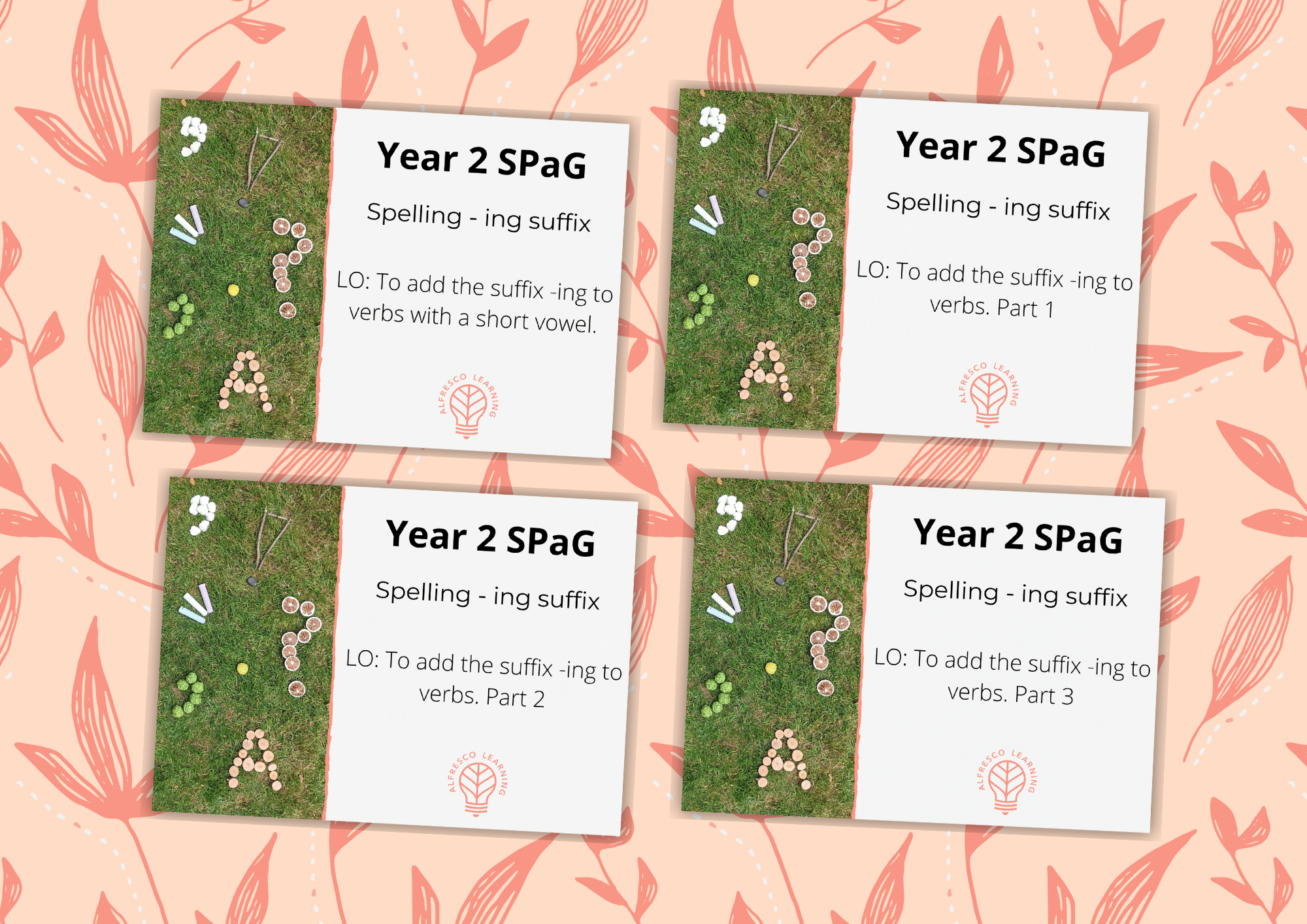 4 outdoor SPAG lessons for teaching -ing to Year 2