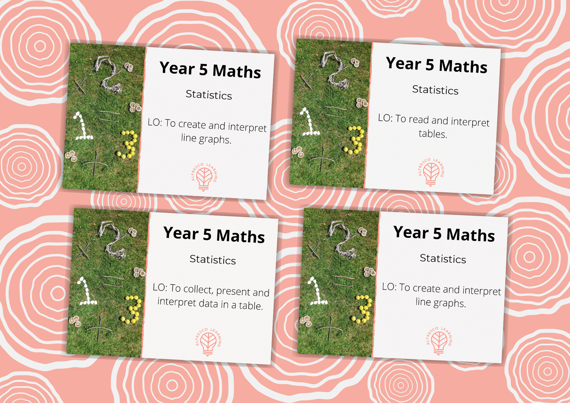 4 outdoor statistics lessons for Year 5