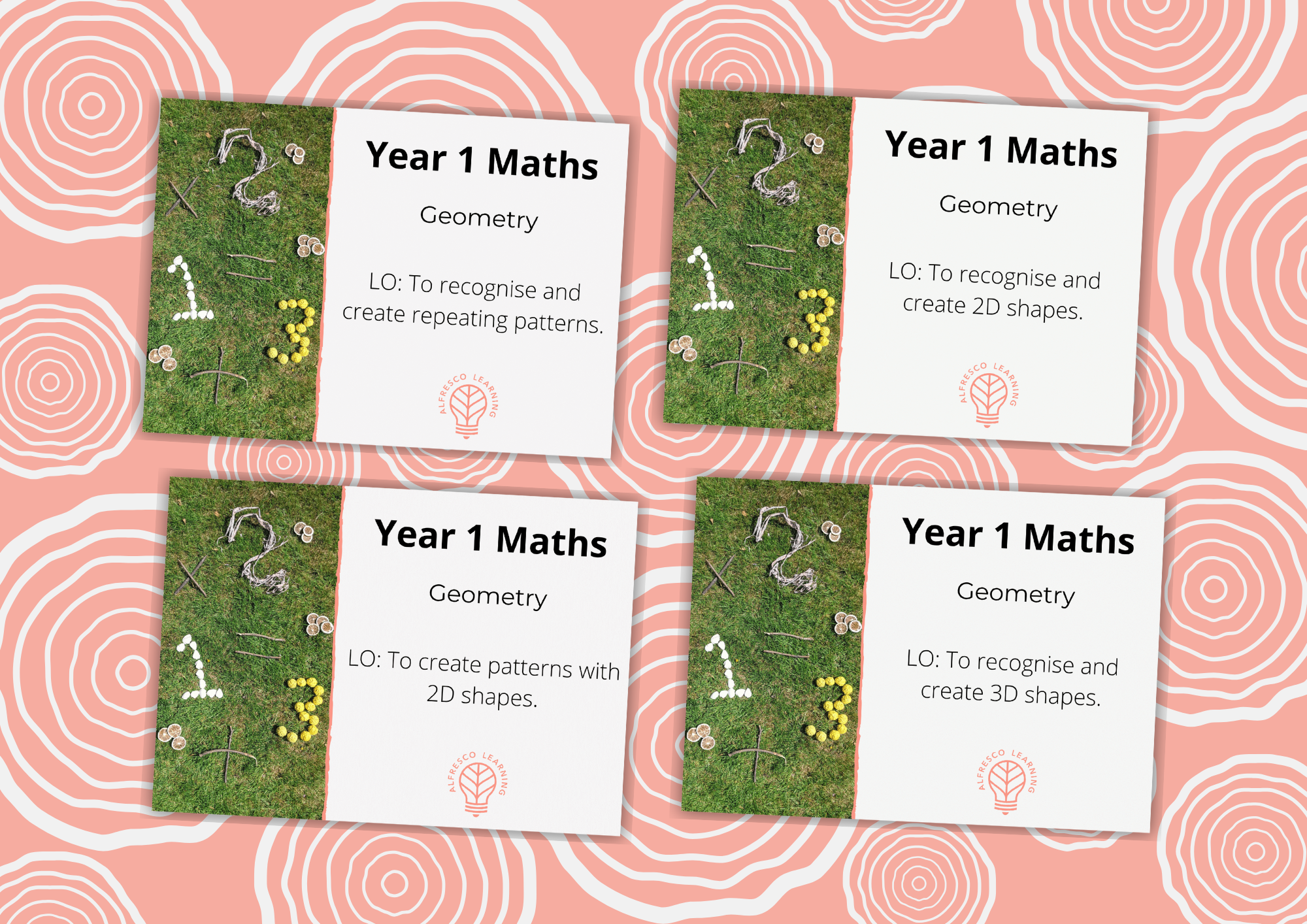 4 outdoor lessons for teaching geometry to Year 1