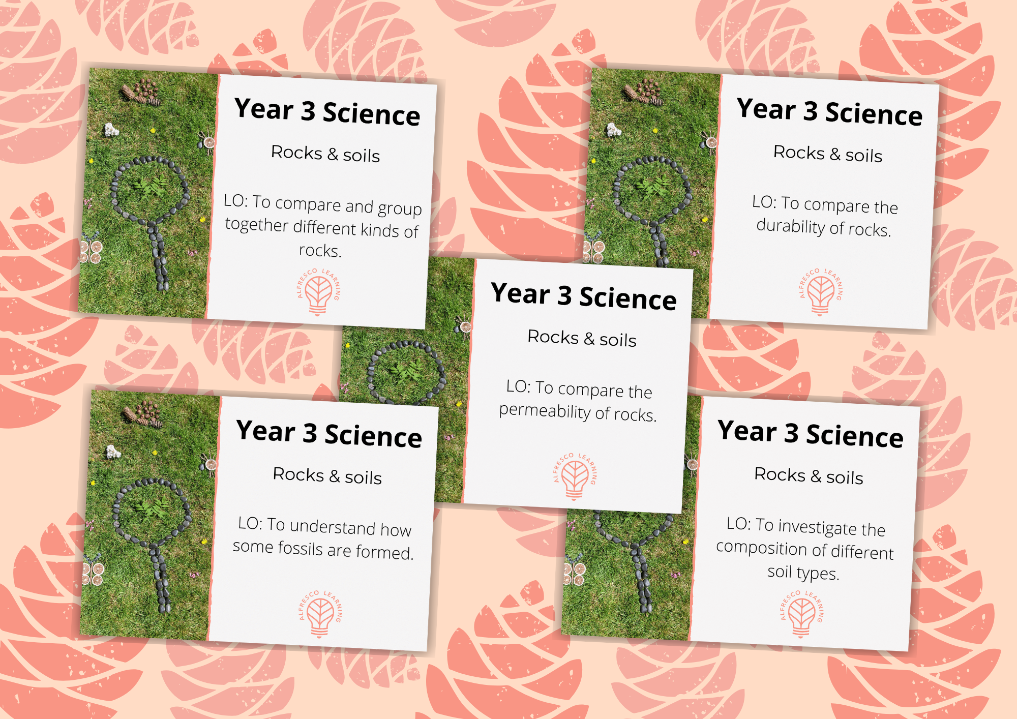 Outdoor lesson plans for rocks & soils with Year 3