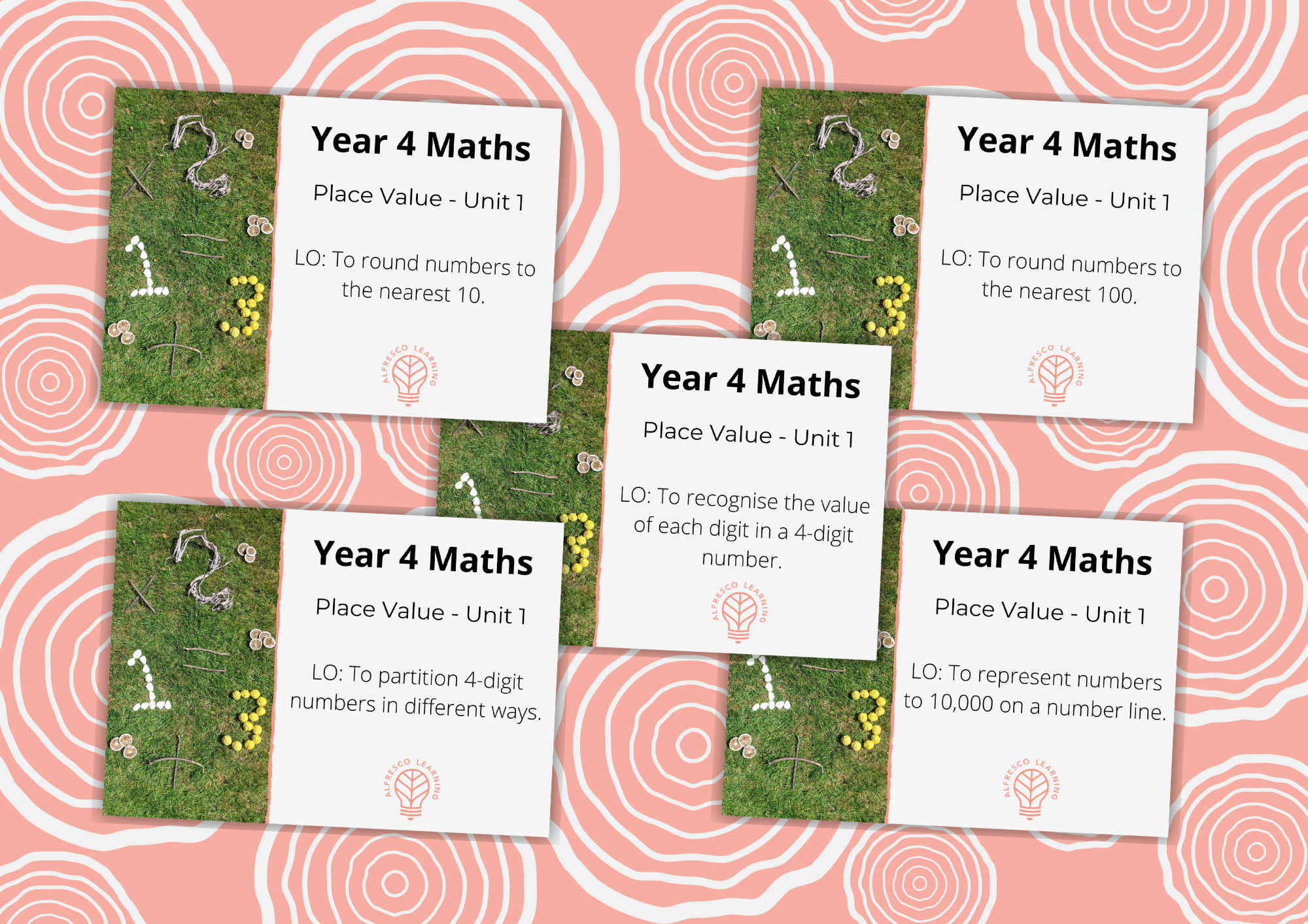 5 outdoor lesson plans for Year 4 maths place value