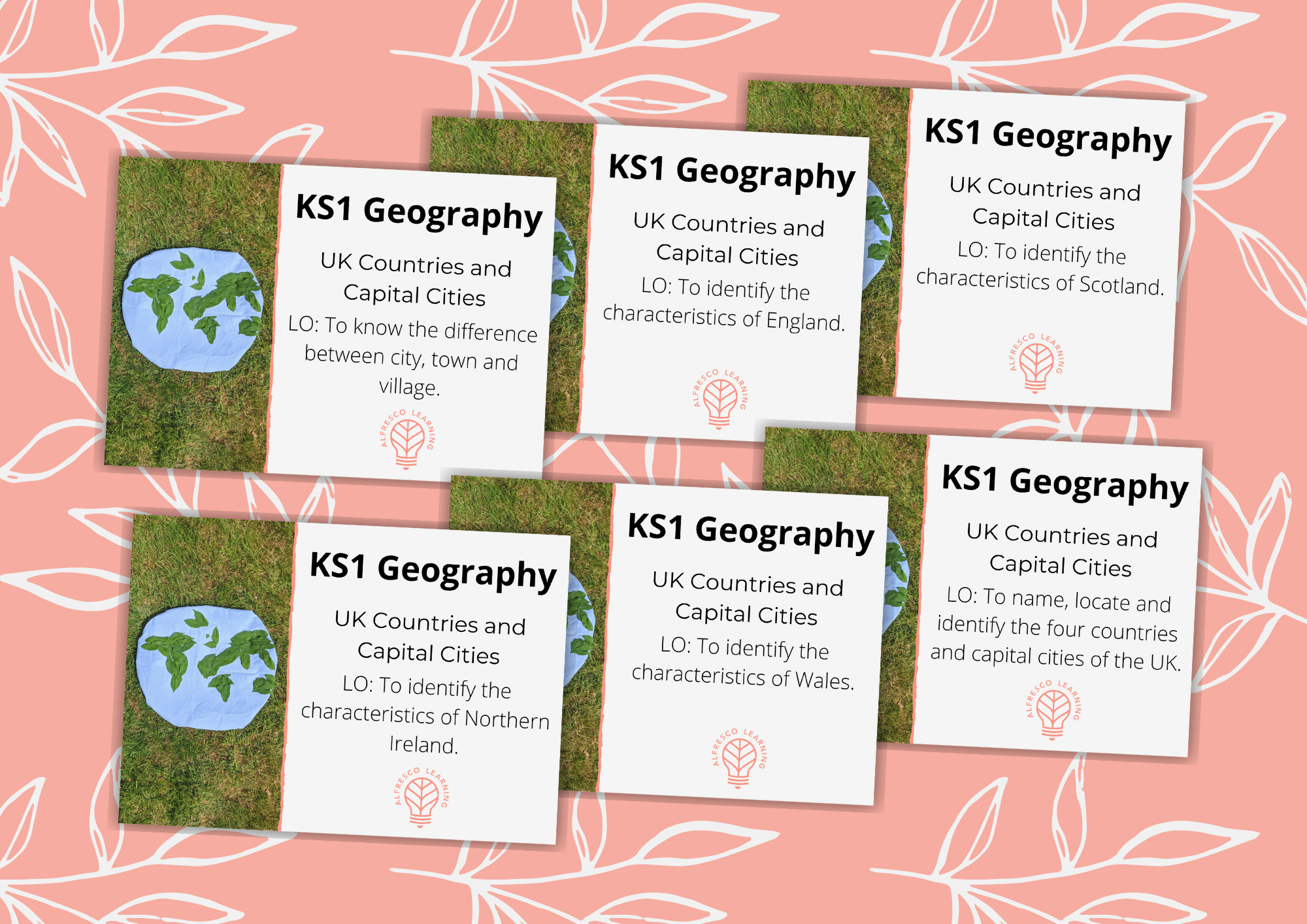 6 outdoor geography lessons for KS1 about countries