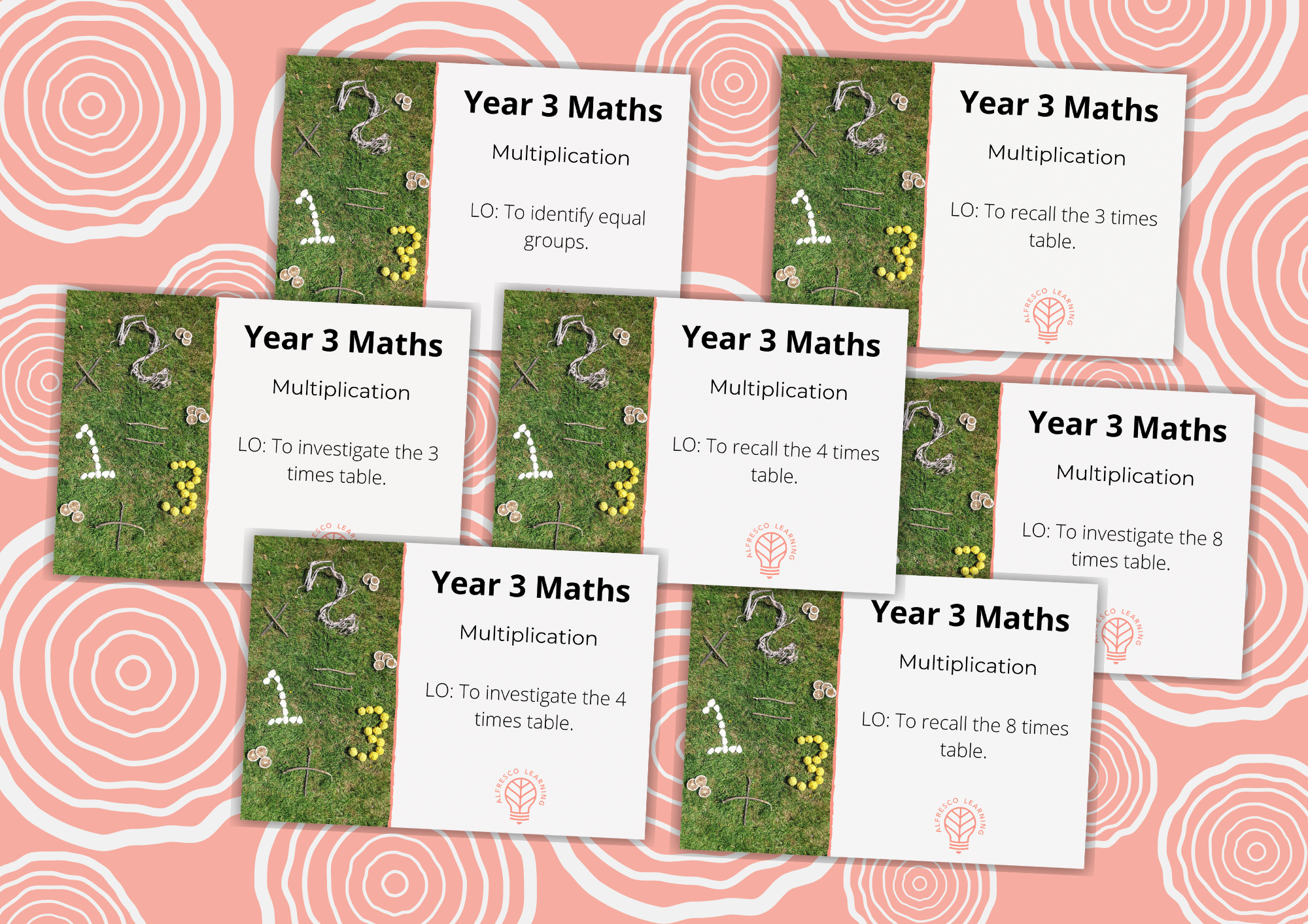 Year 3 outdoor lesson plans for multiplication