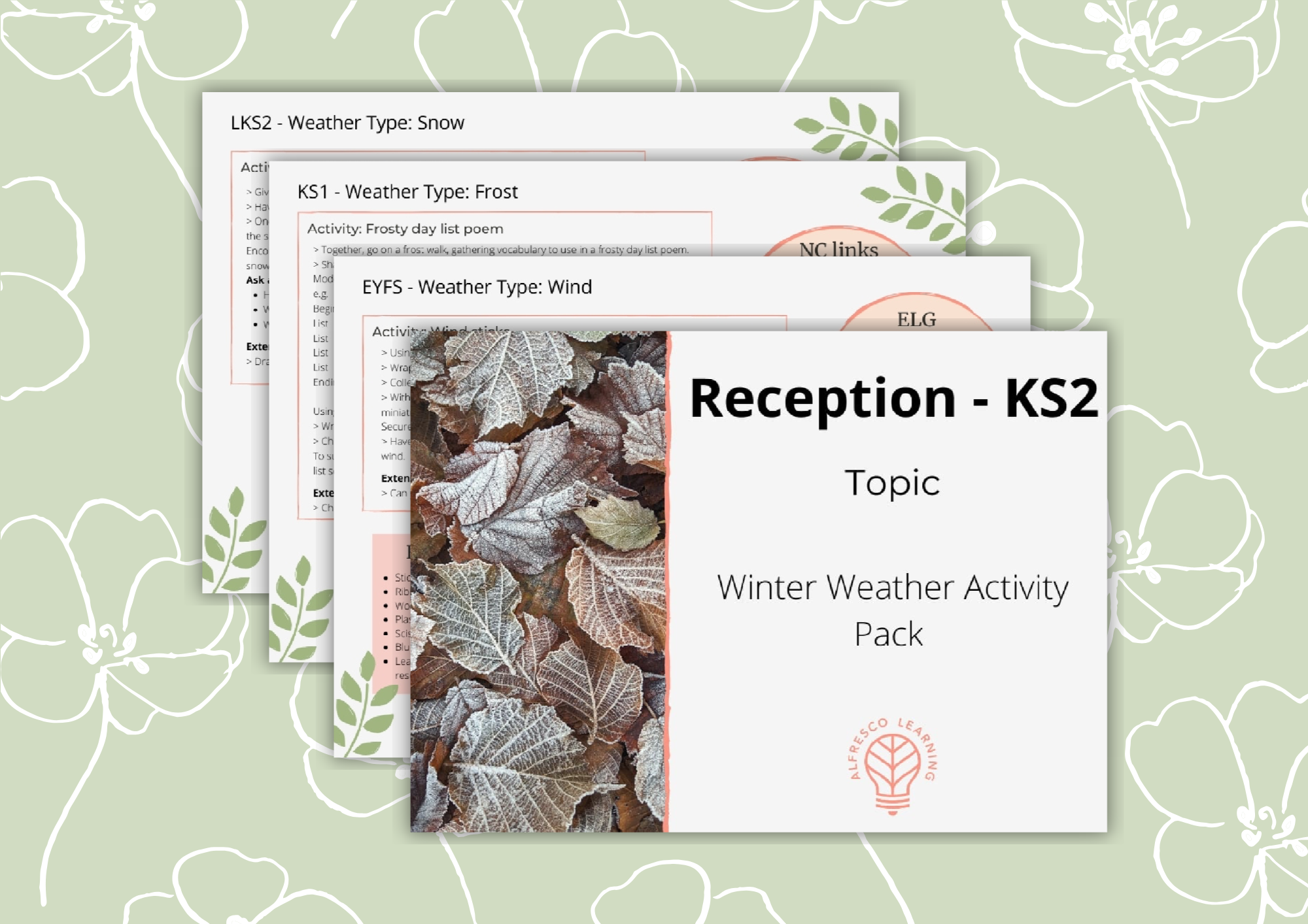 A series of lesson plans for winter weather