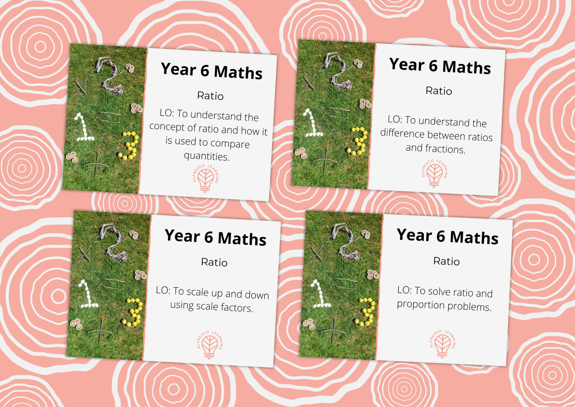 4 outdoor lesson plans for Year 6 Maths - Ratio