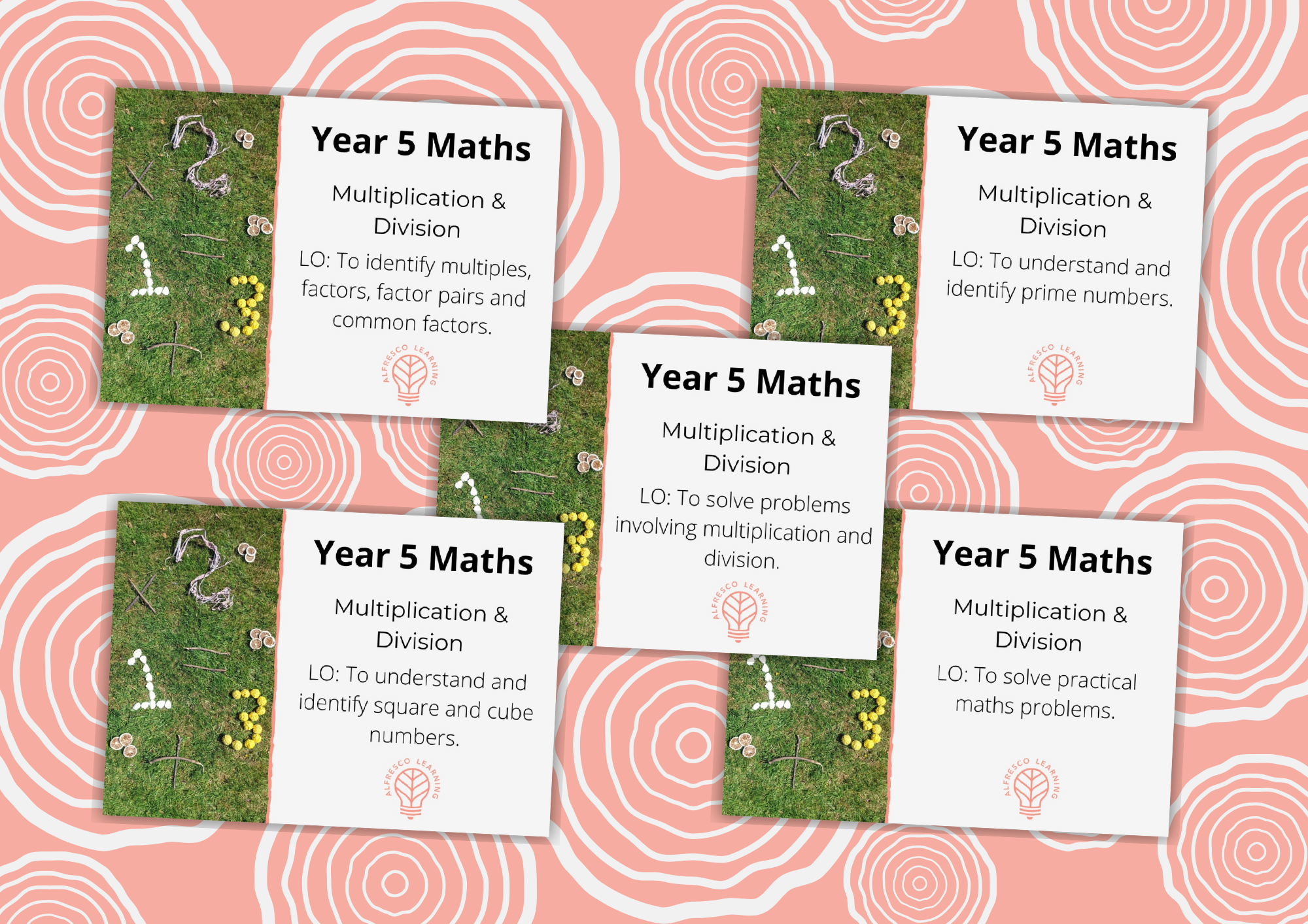 Outdoor lesson plans for teaching Year 5 maths