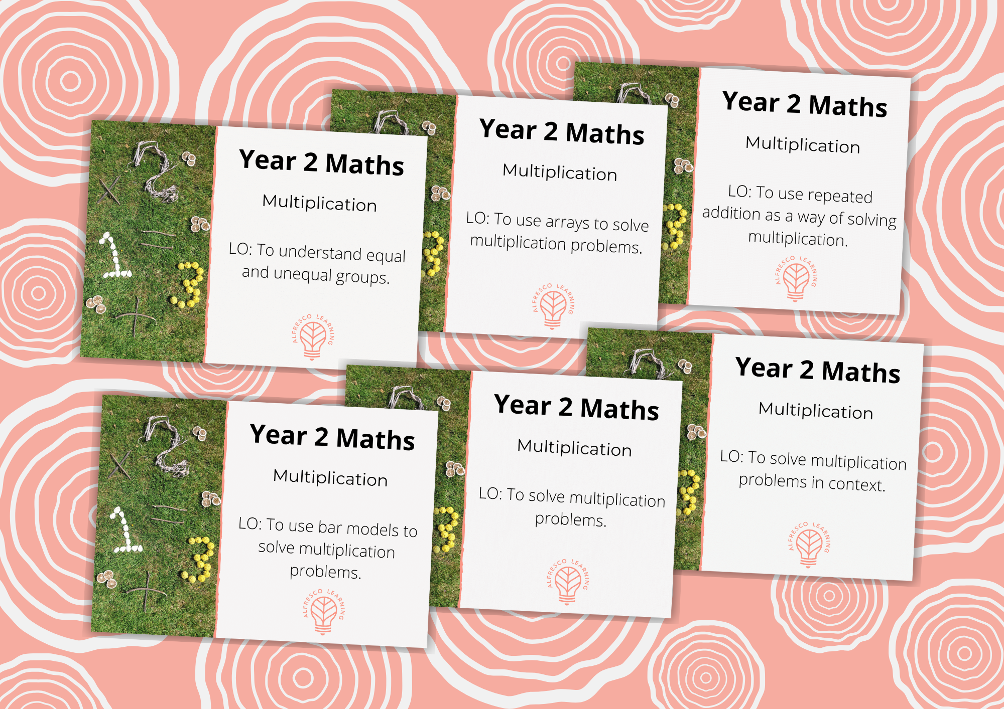 6 outdoor lessons for teaching multiplication