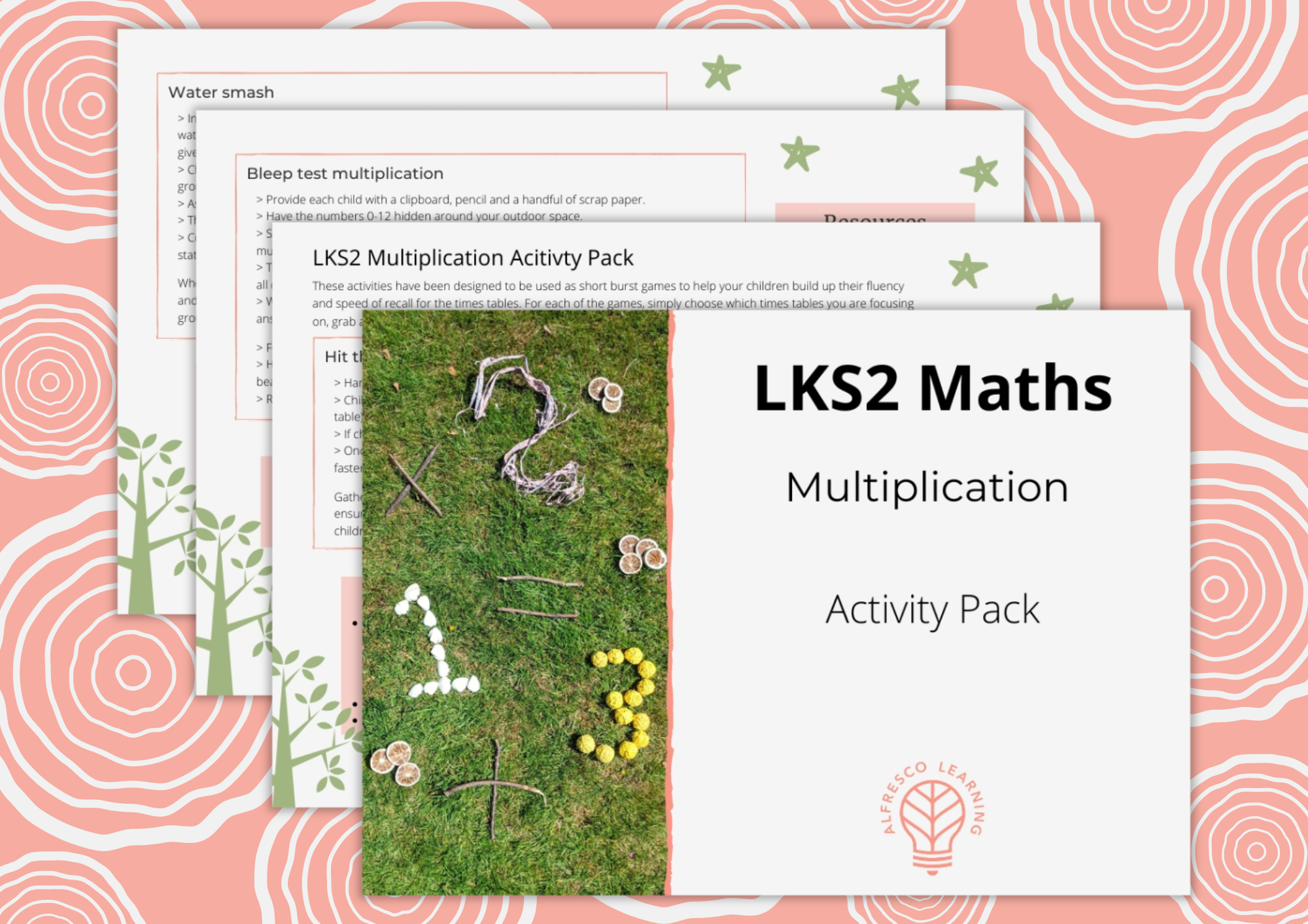 Multiplication activity pack for LKS2