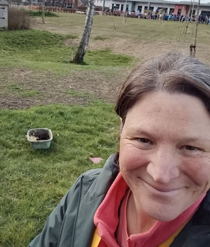 Workshop leader Rebecca smiling