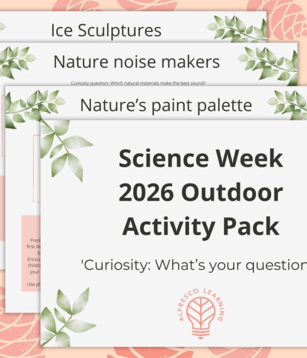 An activity pack for taking science week outdoors in 2026 - theme curiosity