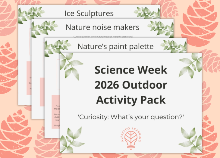 An activity pack for taking science week outdoors in 2026 - theme curiosity