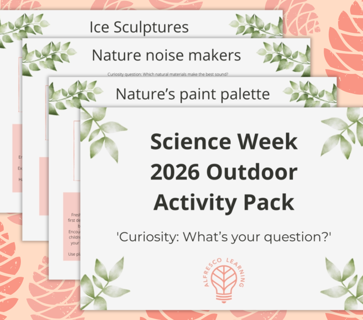 An activity pack for taking science week outdoors in 2026 - theme curiosity