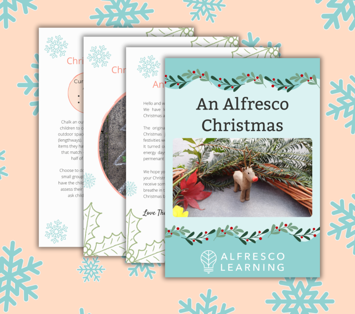 An outdoor activity pack filled with Christmas activities