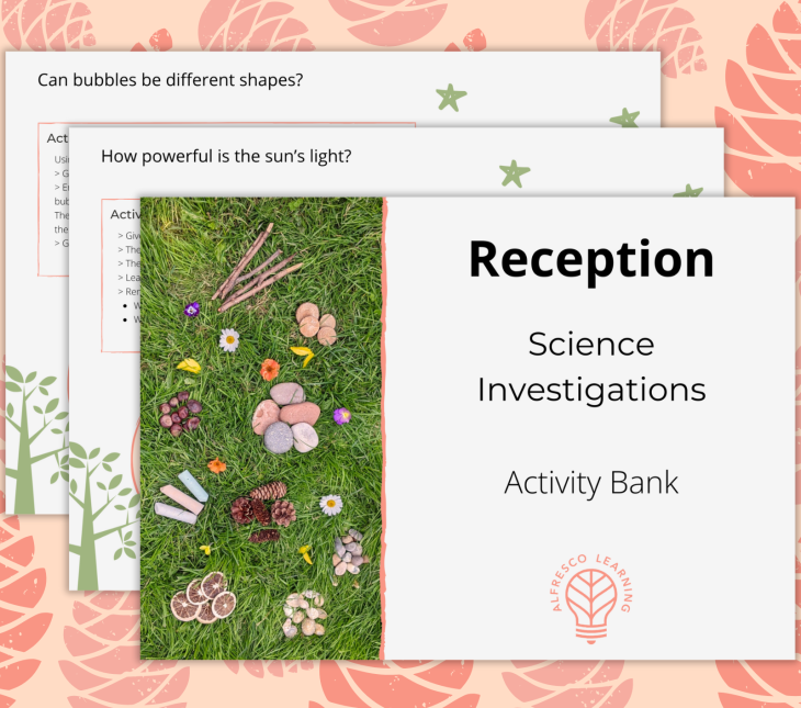 Cover image for an activity pack of science investigations for reception