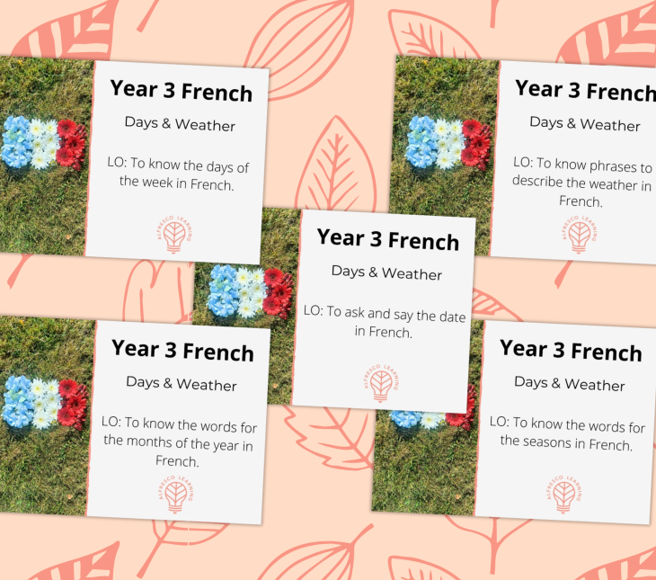 5 outdoor lessons for teaching Year 3 French - Days & Weather
